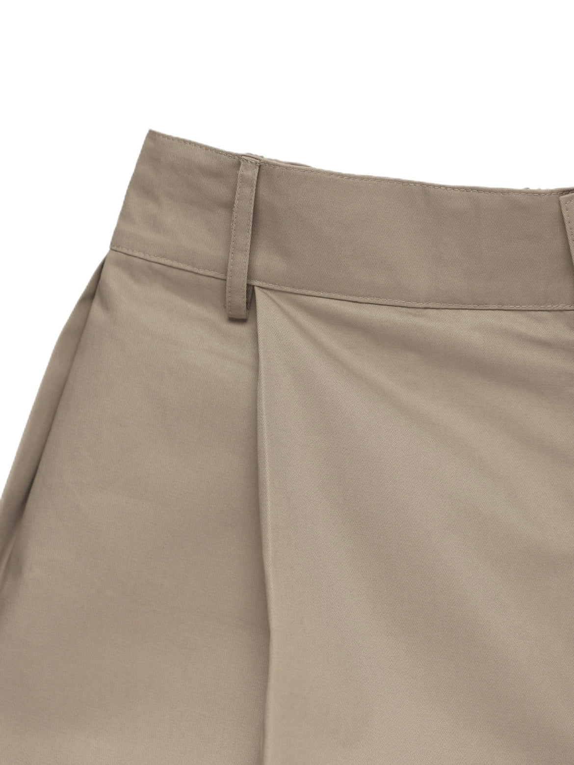 6CRAYON Elastic Waist Wide-Leg Shorts 2.0 – Double Pleated & Loose Fit with Coating