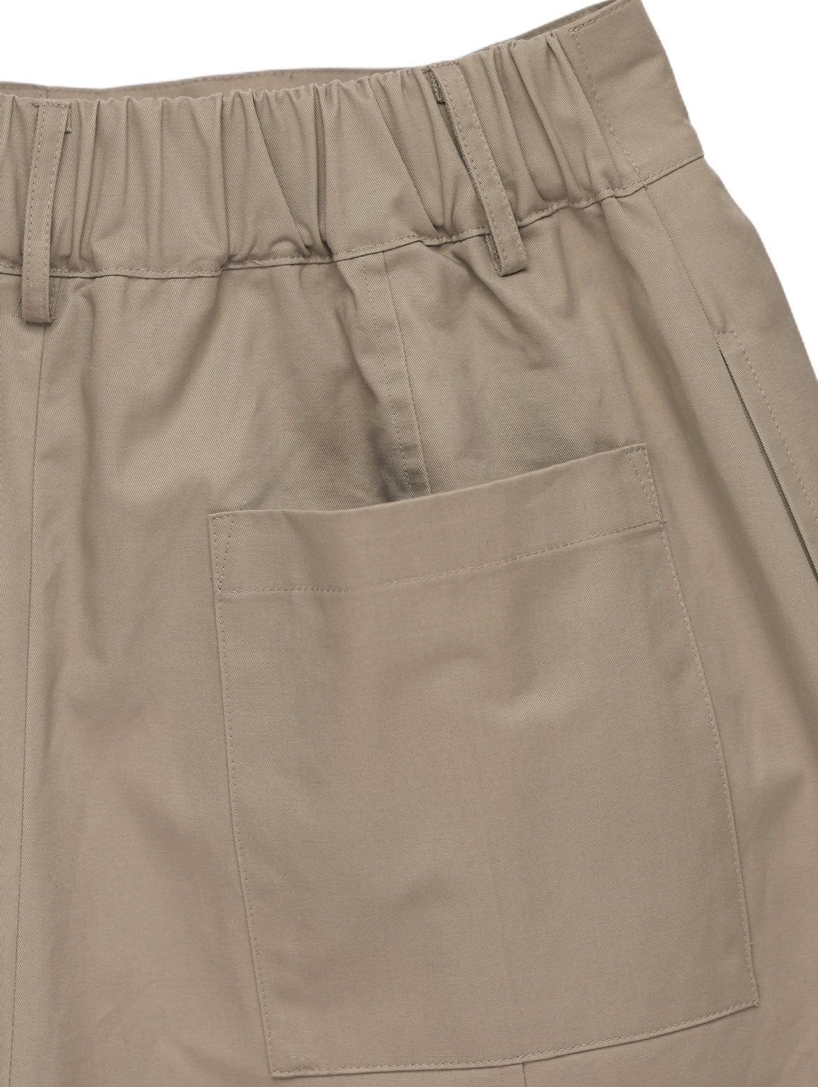 6CRAYON Elastic Waist Wide-Leg Shorts 2.0 – Double Pleated & Loose Fit with Coating