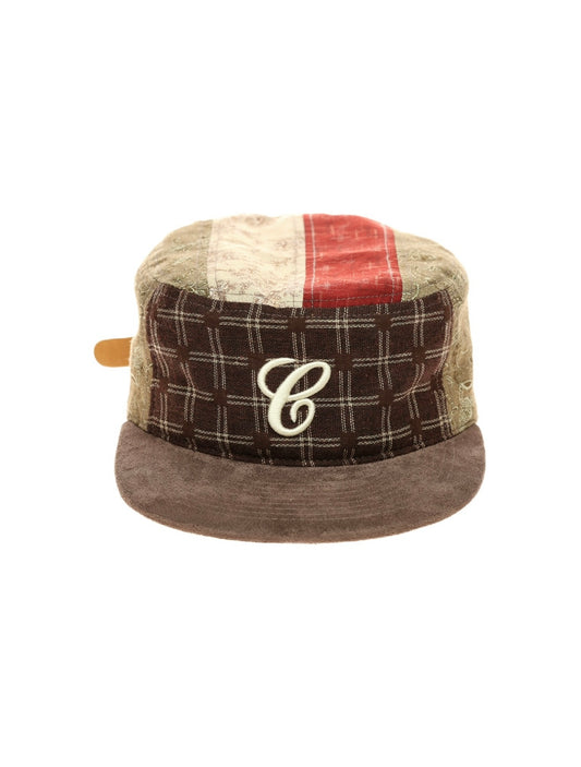 6CRAYON Vintage Patchwork Flat Top Baseball Cap
